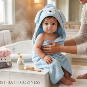 Baby after bathing Towel