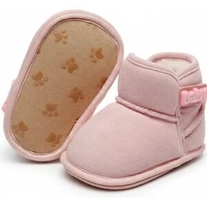 Baby Winter Pink Plush Shoes
Size:0-6/6-12