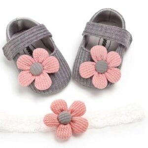 Grey Baby Balerine With Headband
Sizes:0-6/6-12